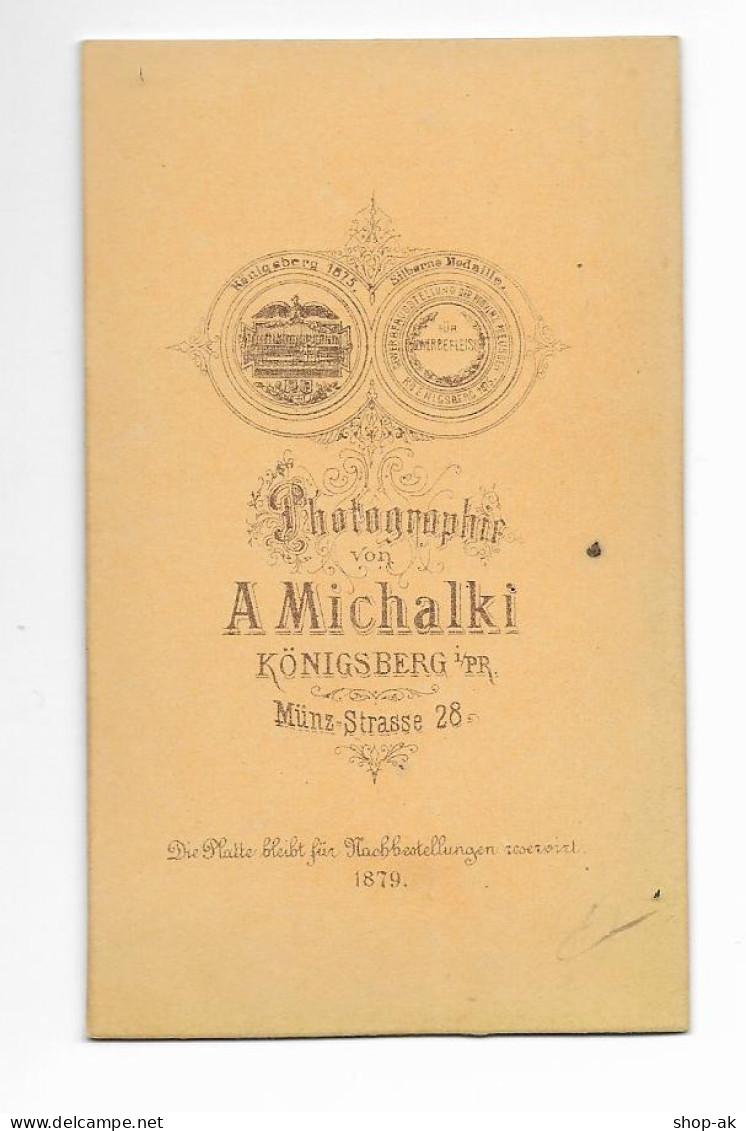Y28947/ CDV Foto Mann Mit Bart, Atelier Michalki, Königsberg Ostpreußen Ca.1890 - Otros & Sin Clasificación