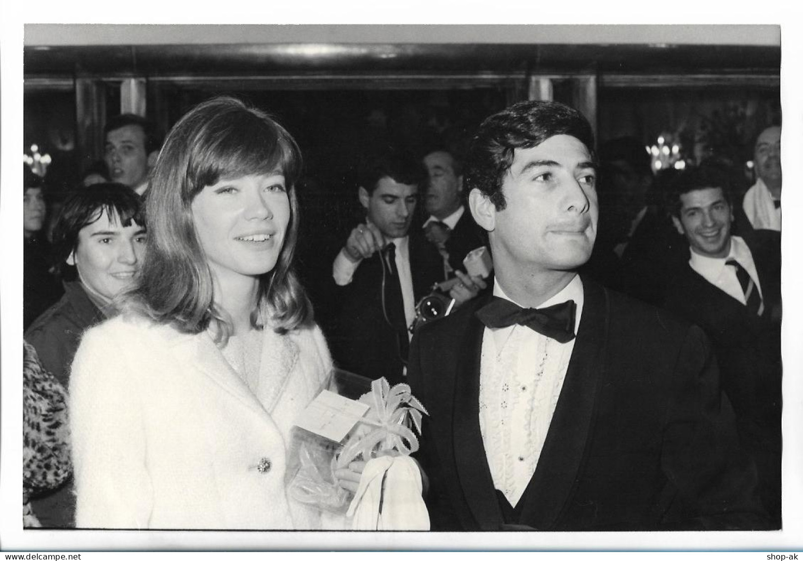 C6233/ Francoise Hardy + J. Claude Brialy  Pressefoto Foto 24 X 18 Cm 1963 - Sonstige & Ohne Zuordnung