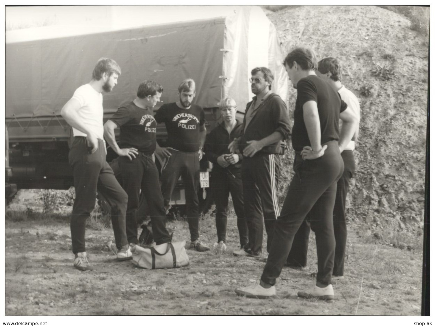 C5620/ Polizeitaucher Technische Gruppe Foto 21 X 15 Cm 80er Jahre - Ohne Zuordnung