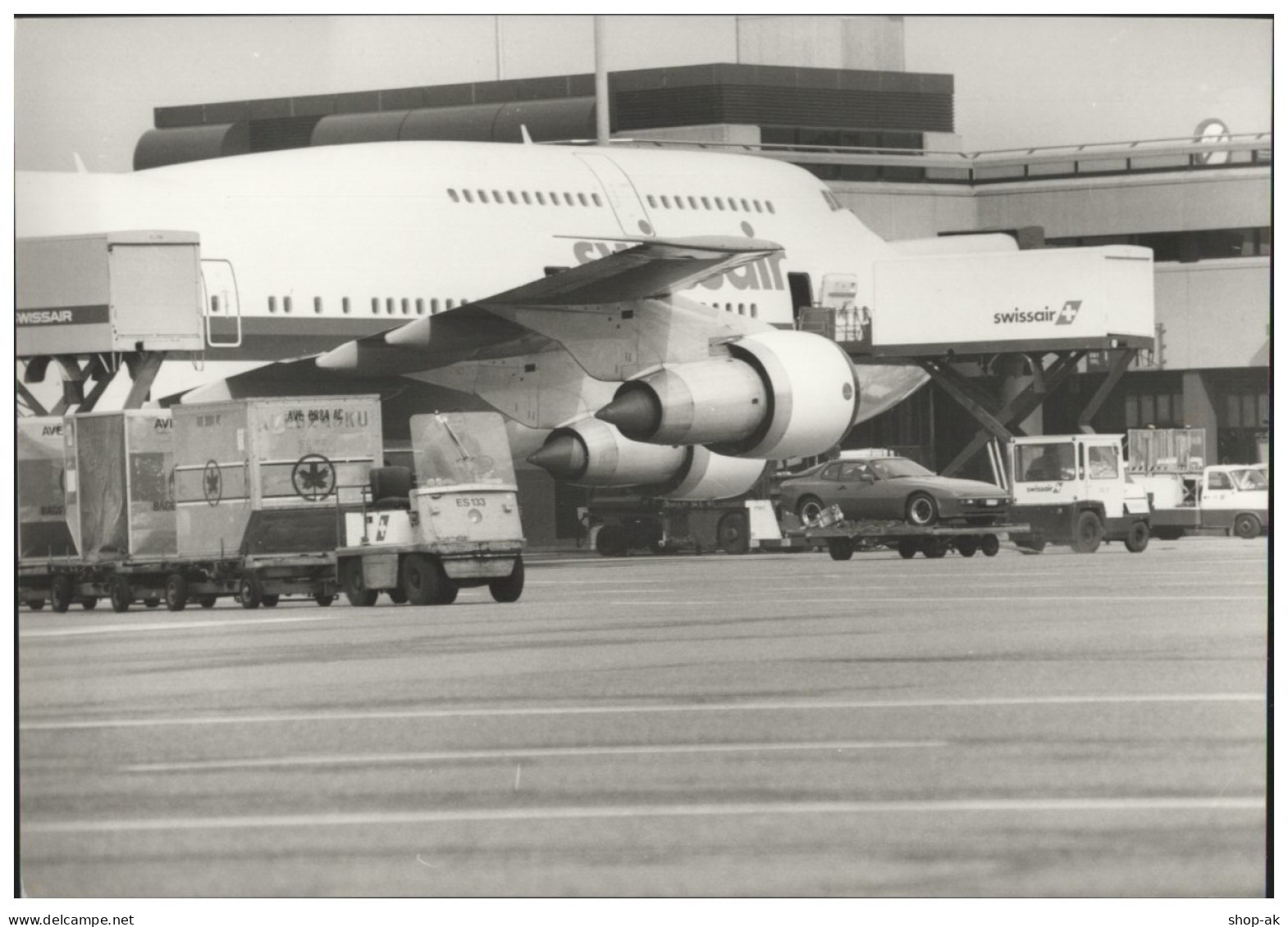 C5583/ Flughafen Zürich Flugzeuge Swissair  Foto 21 X 15 Cm 70er Jahre - Sonstige & Ohne Zuordnung