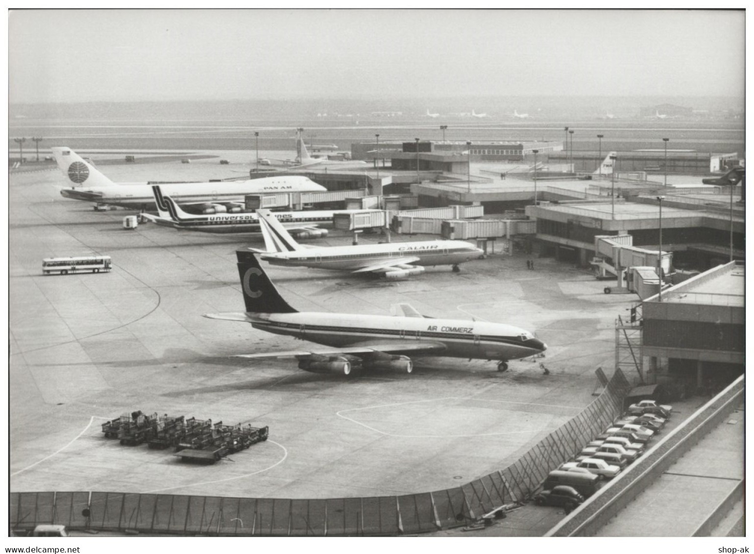 C5578/ Flughafen Frankfurt Flugzeuge PAN AM  Foto 21 X 15 Cm 70er Jahre - Autres & Non Classés