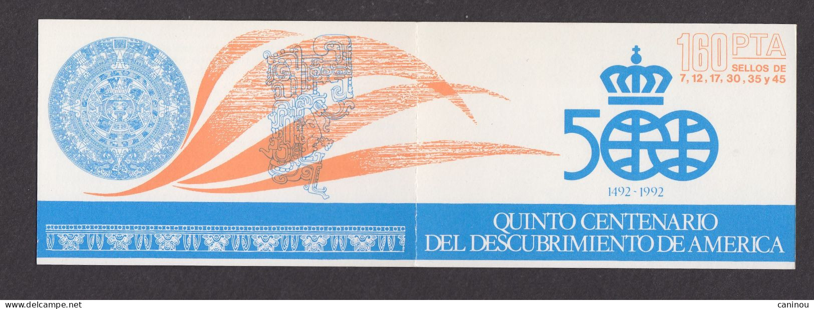 ESPAGNE CARNET DECOUVERTE AMERIQUE 1986 Y & T C 2478/3 NEUF - Booklets