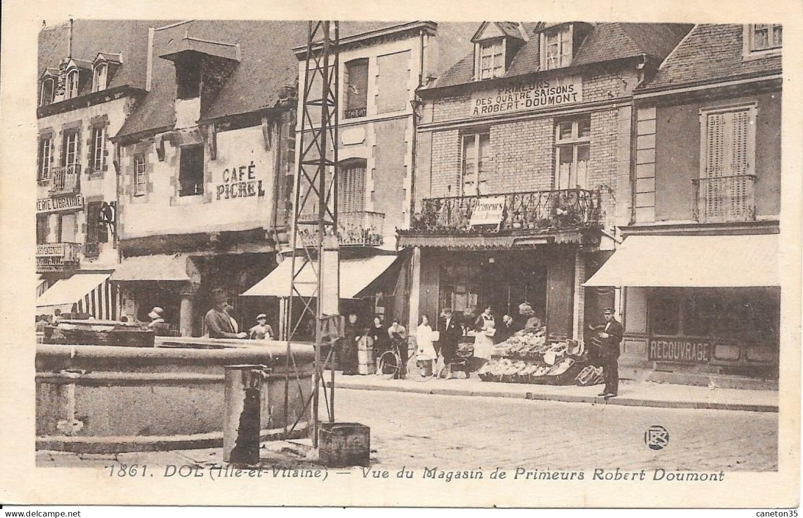 Dol De Bretagne -vue Du Magasin De Primeurs Robert Doumont - Dol De Bretagne