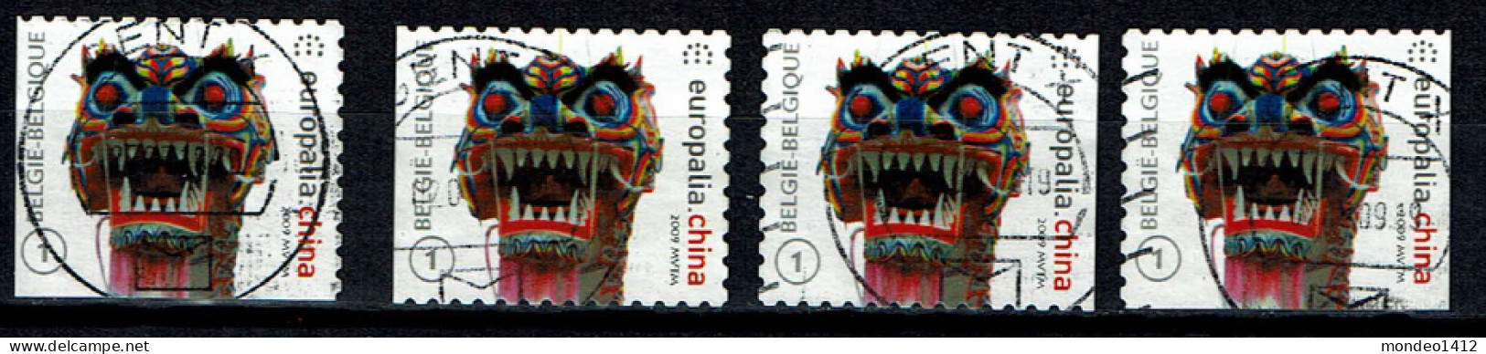 België OBP 3968 - Europalia 2009 - Self Adhesive Stamp From Booklet  Complete - Gebraucht