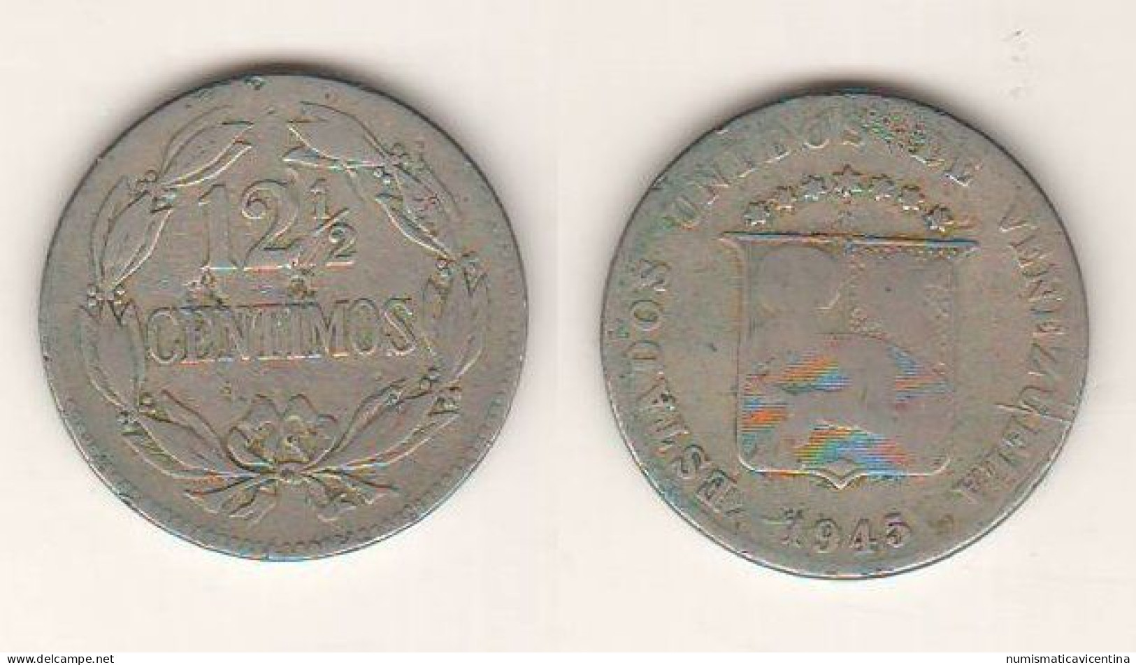 Venezuela 12,5 Centimos 1945 12½ - Venezuela