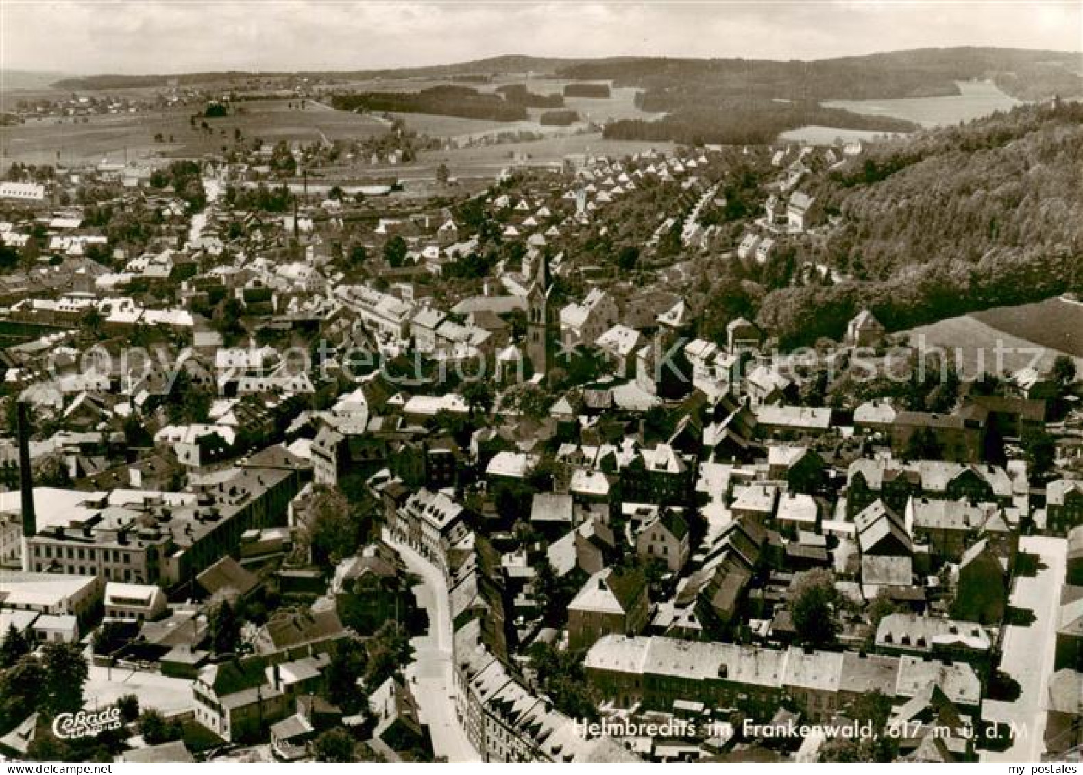 73853392 Helmbrechts Oberfranken Fliegeraufnahme Helmbrechts Oberfranken - Helmbrechts