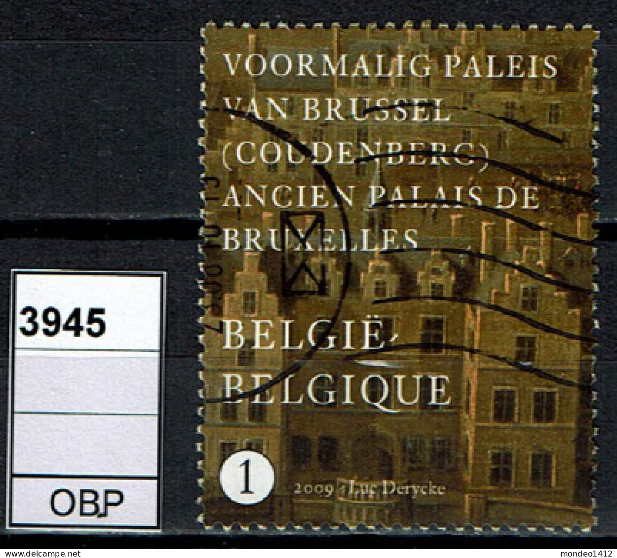 België OBP 3945 - Kunstberg, Mont Des Arts - Ancien Palais De Bruxelles, Coudenberg - Gebruikt