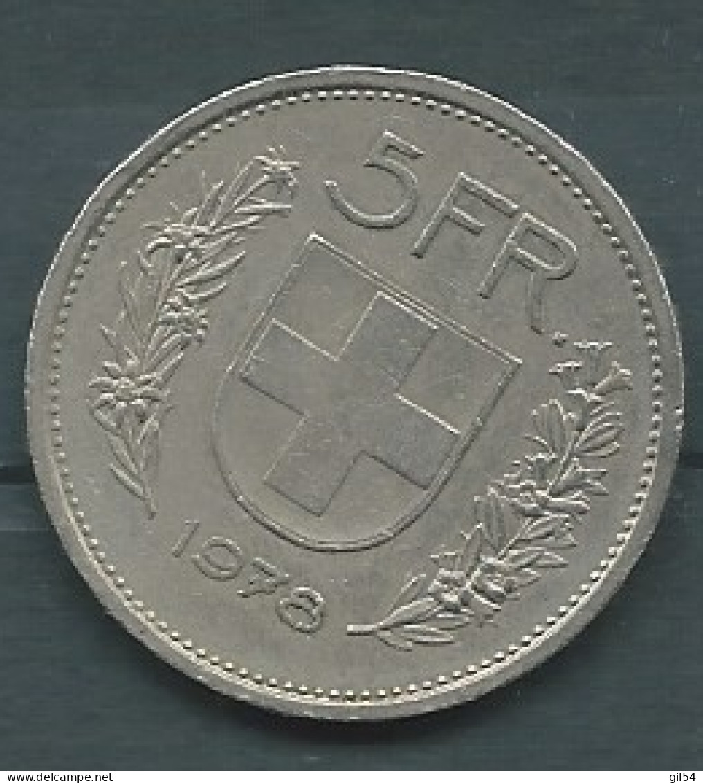 SUISSE : 5 FRANCS 1978   Pieb 25105 - 5 Franken