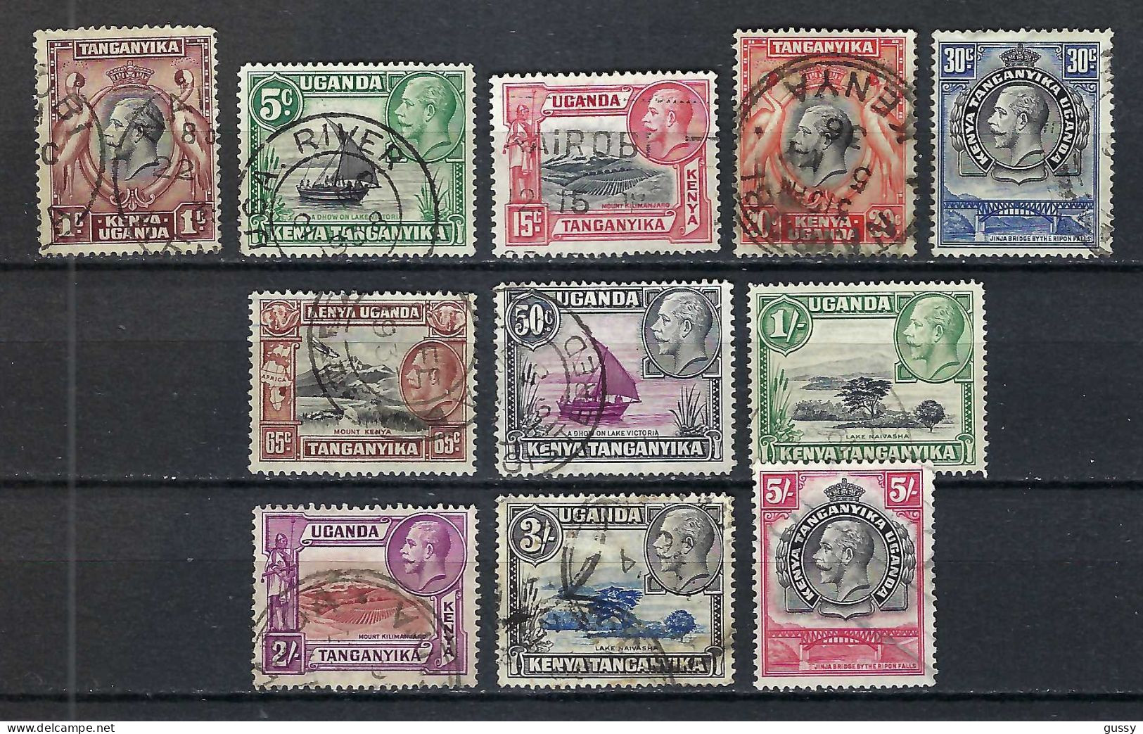 KENYA, OUGANDA & TANGANYIKA Ca.1935: Lot D'obl. - Kenya, Ouganda & Tanganyika