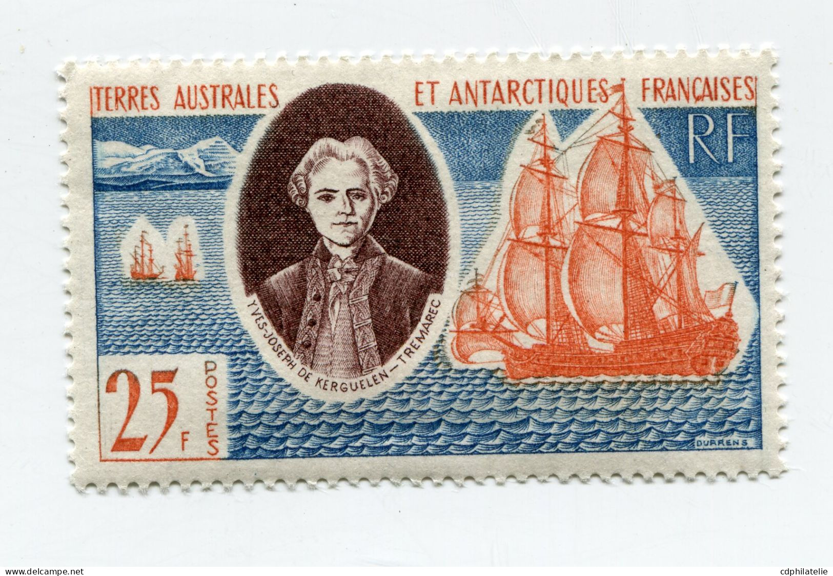 T. A. A. F. N°18 ** CHEVALIER YVES-JOSEPH DE KERGUELEN TREMAREC ( 1734-1797 ) - Unused Stamps