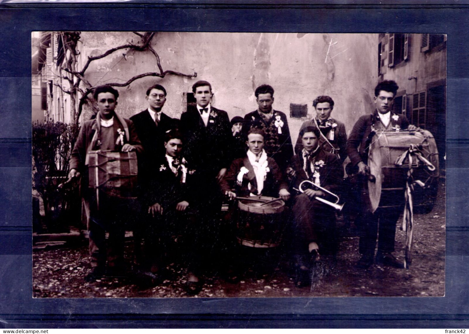 Carte Photo. Groupe De Classards - Hombres