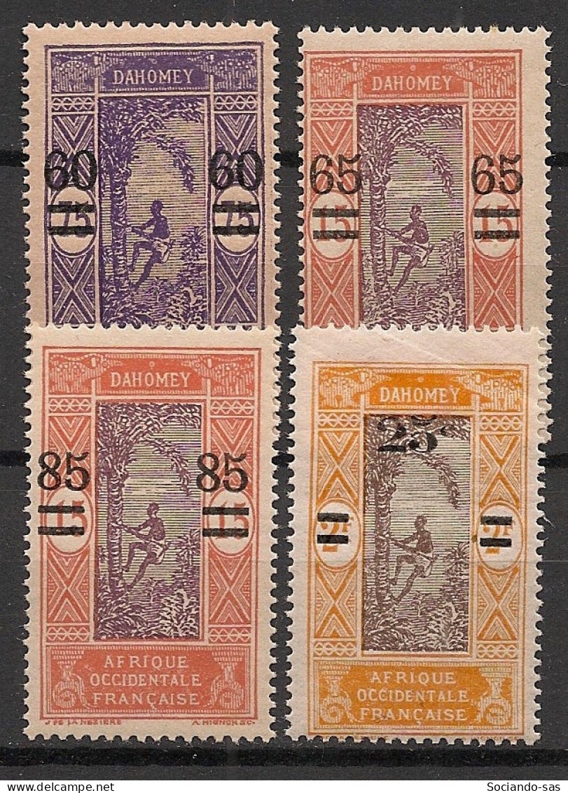 DAHOMEY - 1922-25 - N°YT. 66 à 69 - Série Complète - Neuf * / MH VF - Neufs