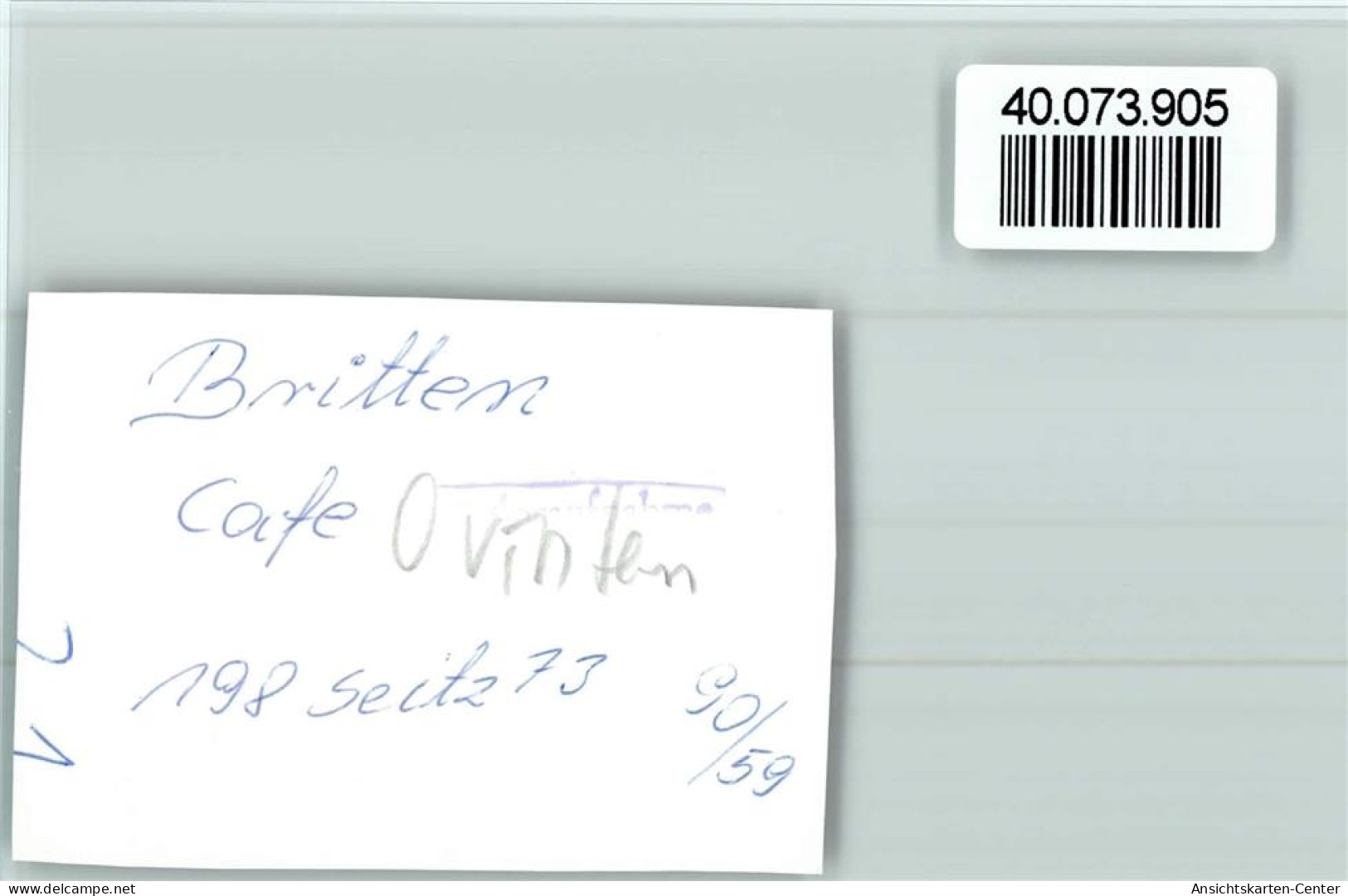 40073905 - Britten , Saar - Other & Unclassified