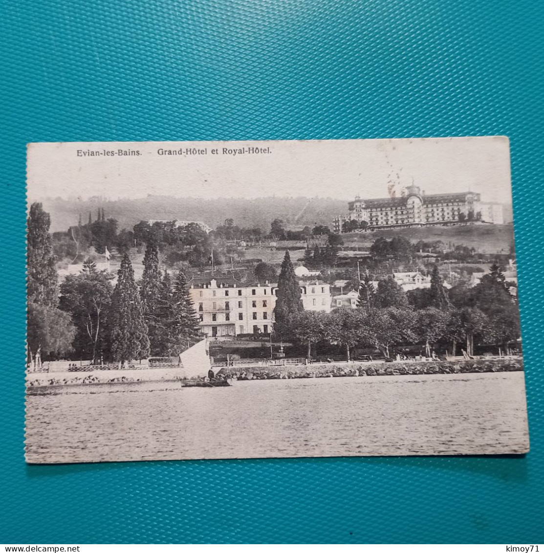 Cartolina Evian-les-Bains - Grand Hotel Et Royal Hotel. Viaggiata - Evian-les-Bains