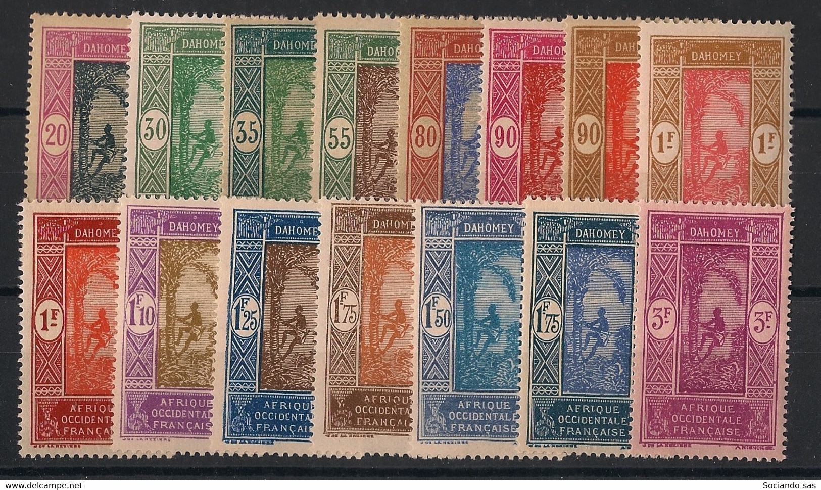 DAHOMEY - 1927-39 - N°YT. 85 à 98 - Série Complète - Neuf Luxe ** / MNH / Postfrisch - Ungebraucht