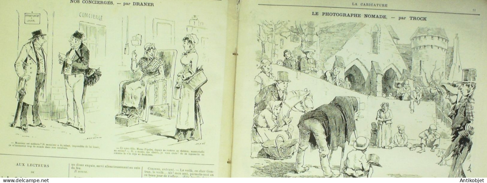 La Caricature 1883 N°159 Résolutions De Cette Année Robida V.Sardou Caran D'Ache Trock Draner - Revues Anciennes - Avant 1900