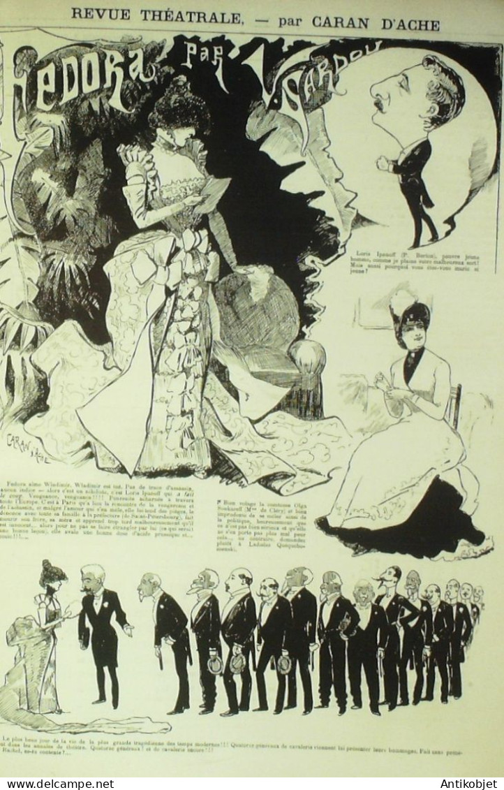 La Caricature 1883 N°159 Résolutions De Cette Année Robida V.Sardou Caran D'Ache Trock Draner - Zeitschriften - Vor 1900