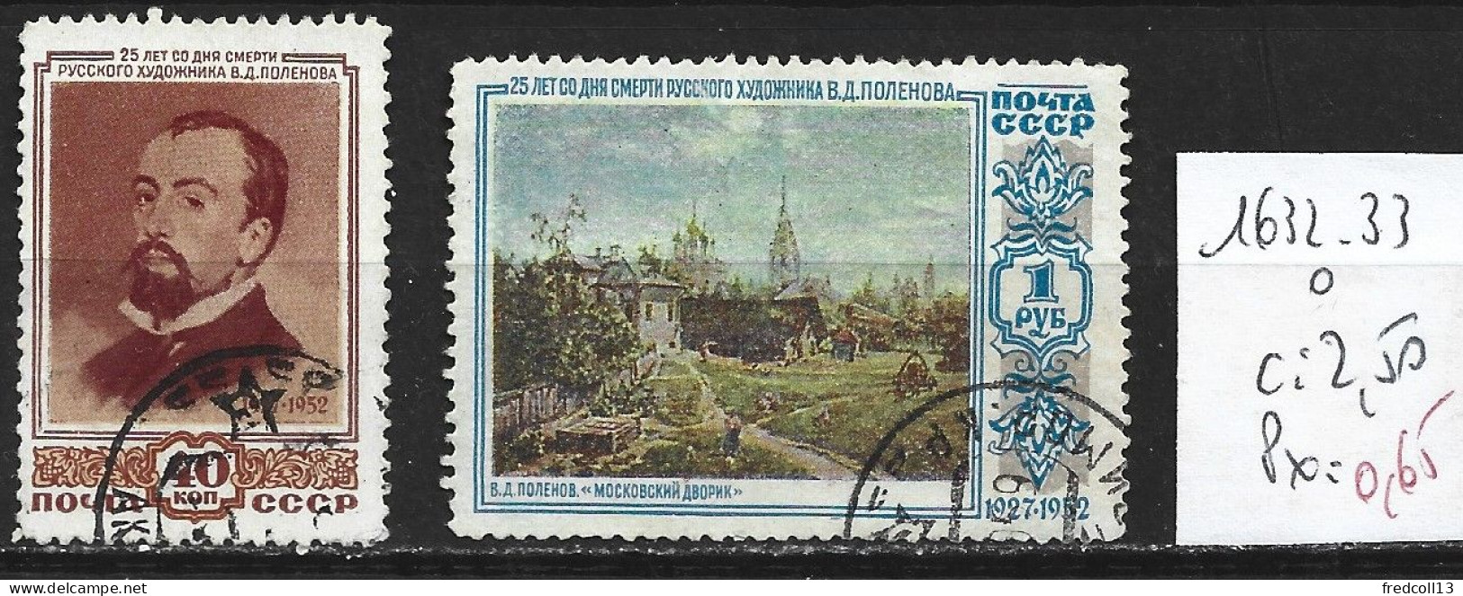 RUSSIE 1632-33 Oblitérés Côte 2.50  € - Gebraucht