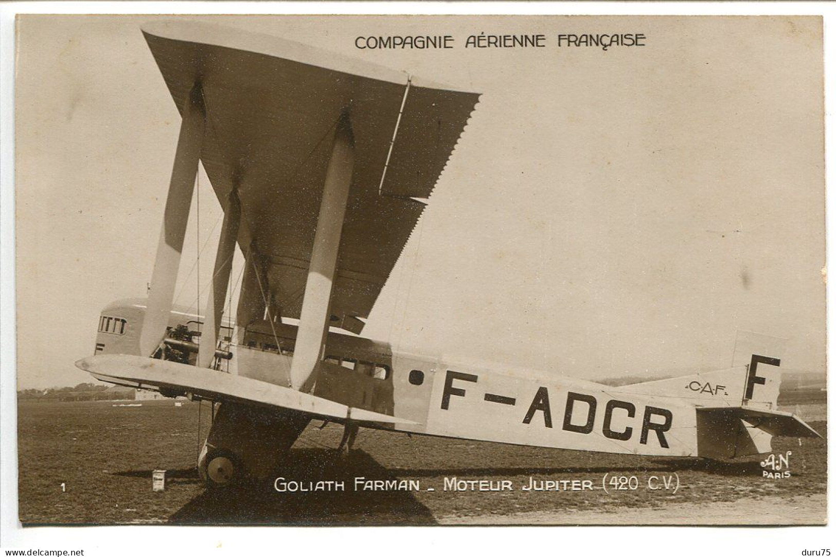 CP Ecrite En 1928 * Avion GOLIATH FARMAN Moteur Jupiter 420 CV Compagnie Aérienne Française - 1919-1938: Between Wars