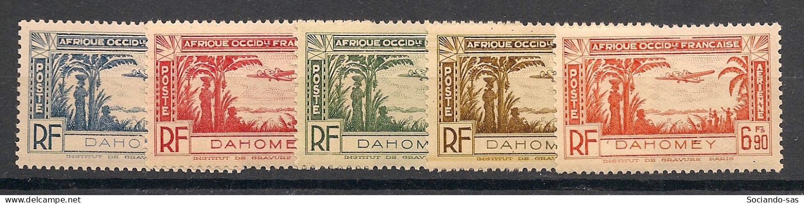 DAHOMEY - 1940 - Poste Aérienne PA N°YT. 1 à 5 - Série Complète - Neuf * / MH VF - Unused Stamps