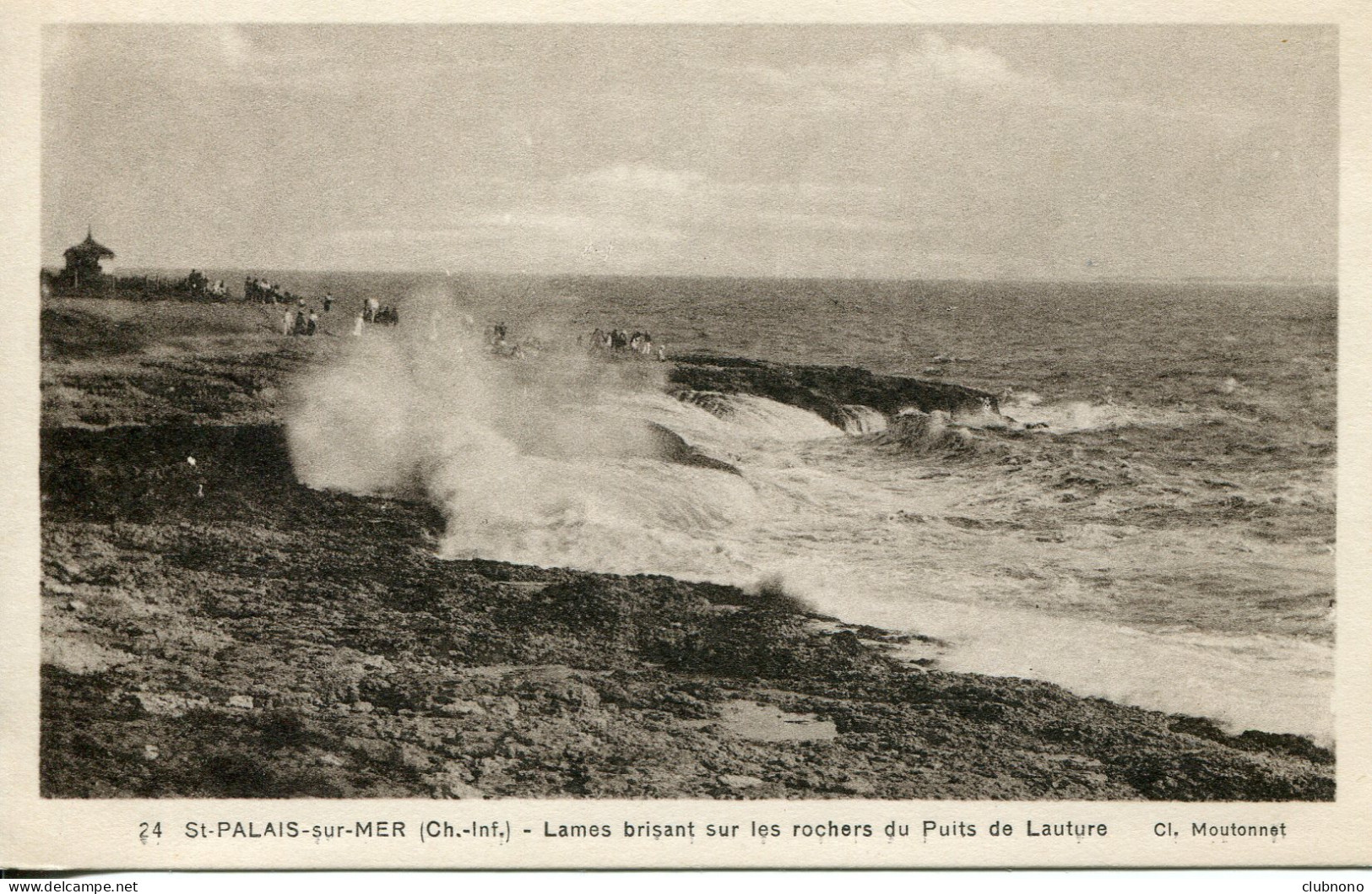 CPA - SAINT-PALAIS-SUR-MER - LAMES BRISANT SUR LES ROCHERS DU PUITS DE LAUTURE - Saint-Palais-sur-Mer