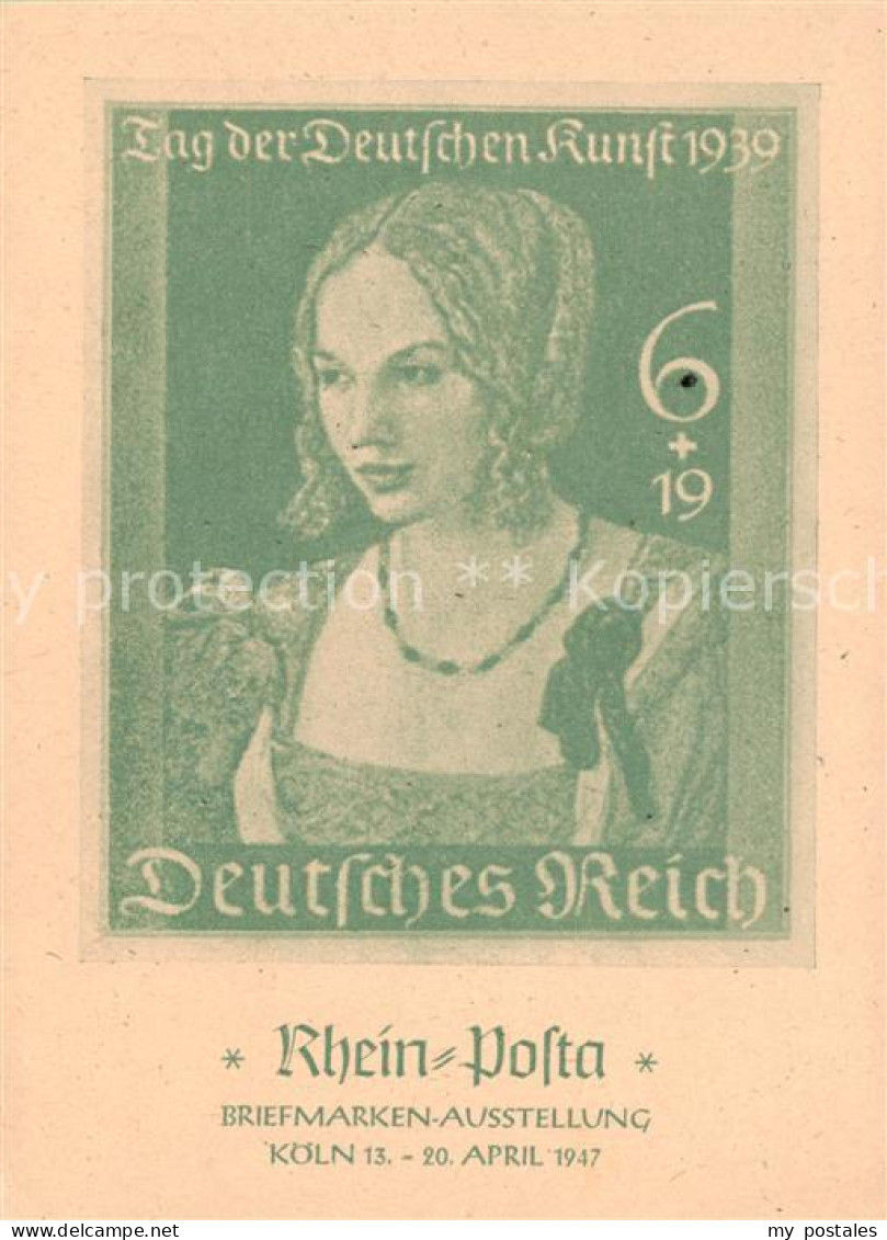 73853056 Koeln  Rhein Rhein Posta Briefmarken Ausstellung  - Köln