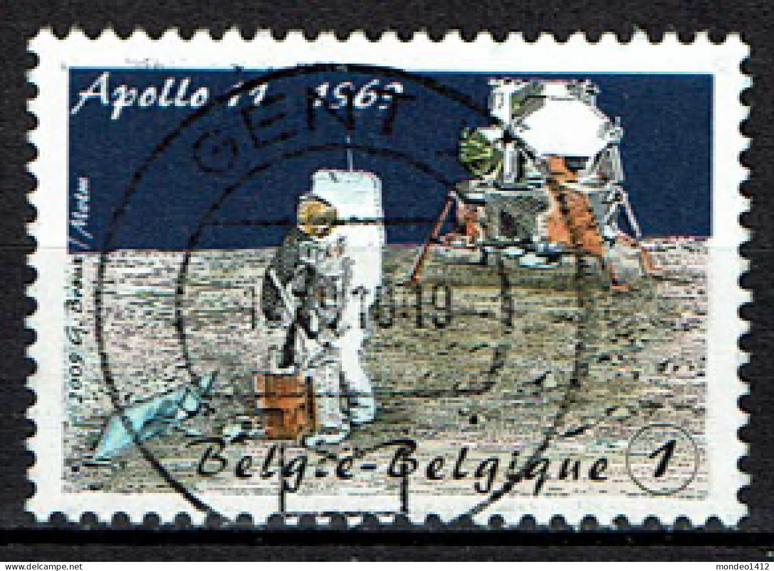 België OBP 3917 - Space Espace Ruimte Moon Maan - Centrale Stempel - Gebruikt