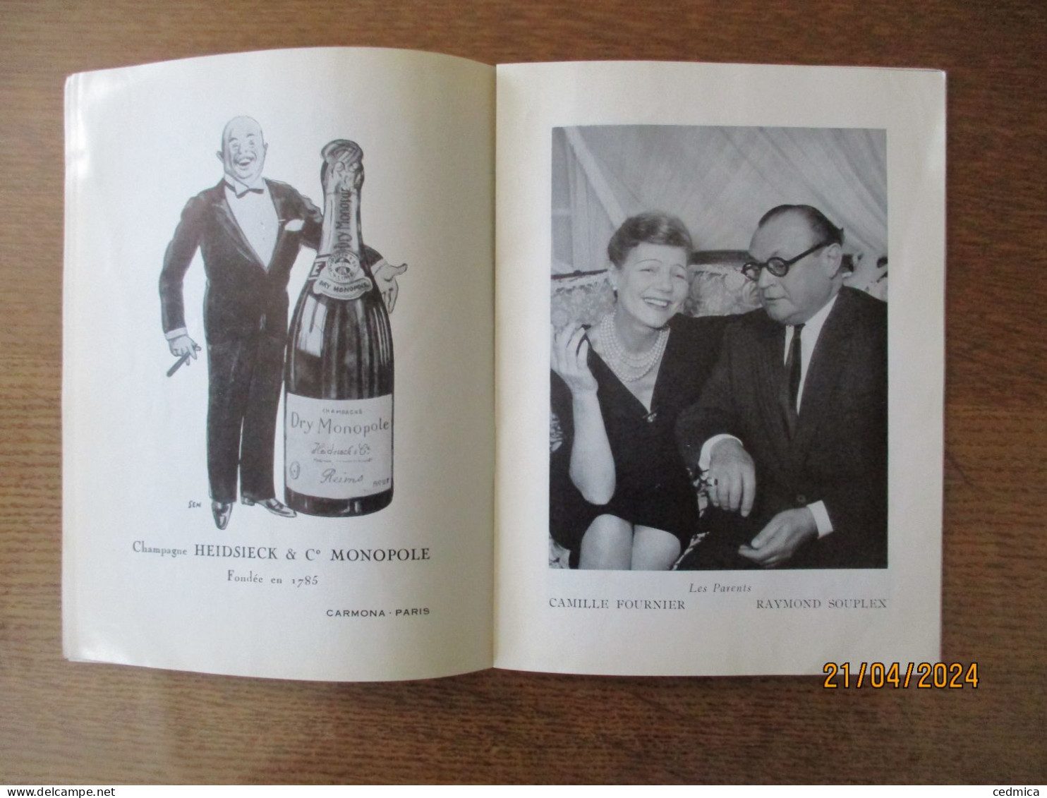 THEATRE DE LA PORTE St MARTIN SAISON 1963-1964 BONSOIR,MADAME PINSON - Programmes