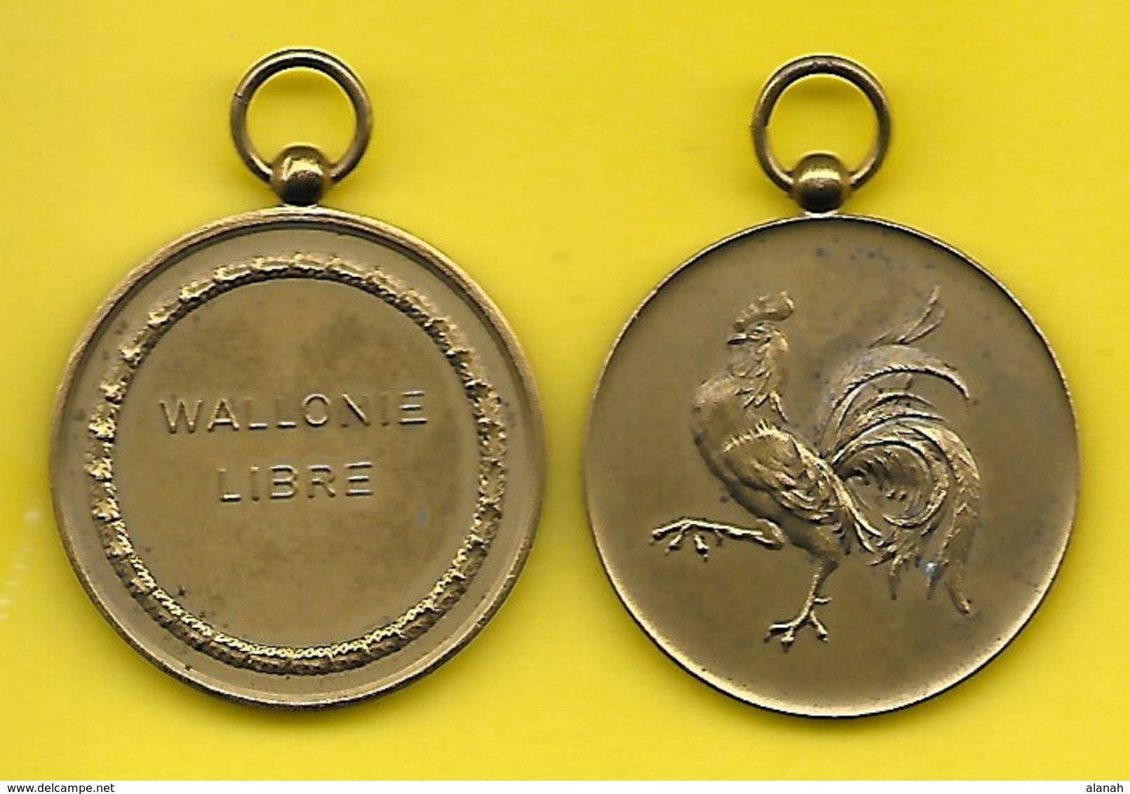 Médaille Belge "WALLONIE LIBRE" - Andere & Zonder Classificatie