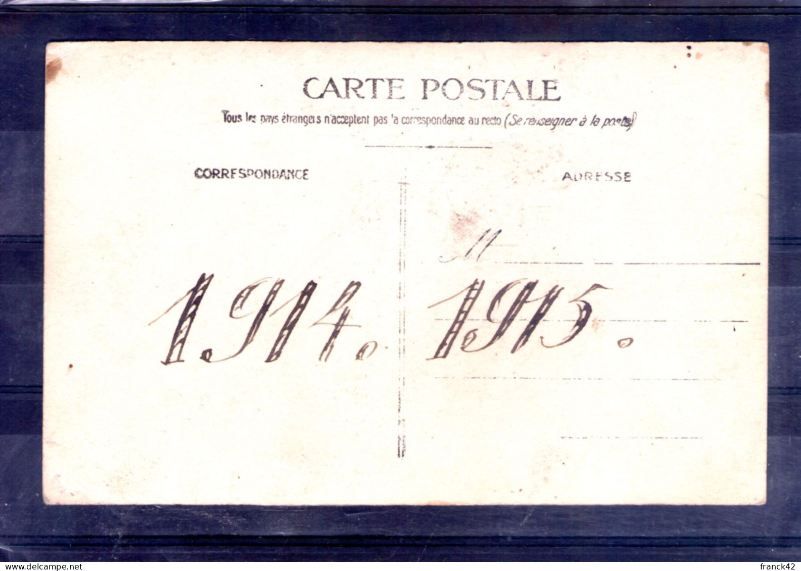 Carte Photo. Homme Et Charette De Biches - Artisanat