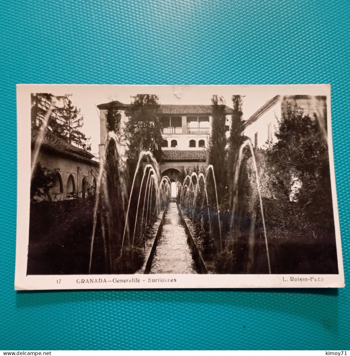 Cartolina Granada - Generalife - Surtidores. Viaggiata 1949 - Granada