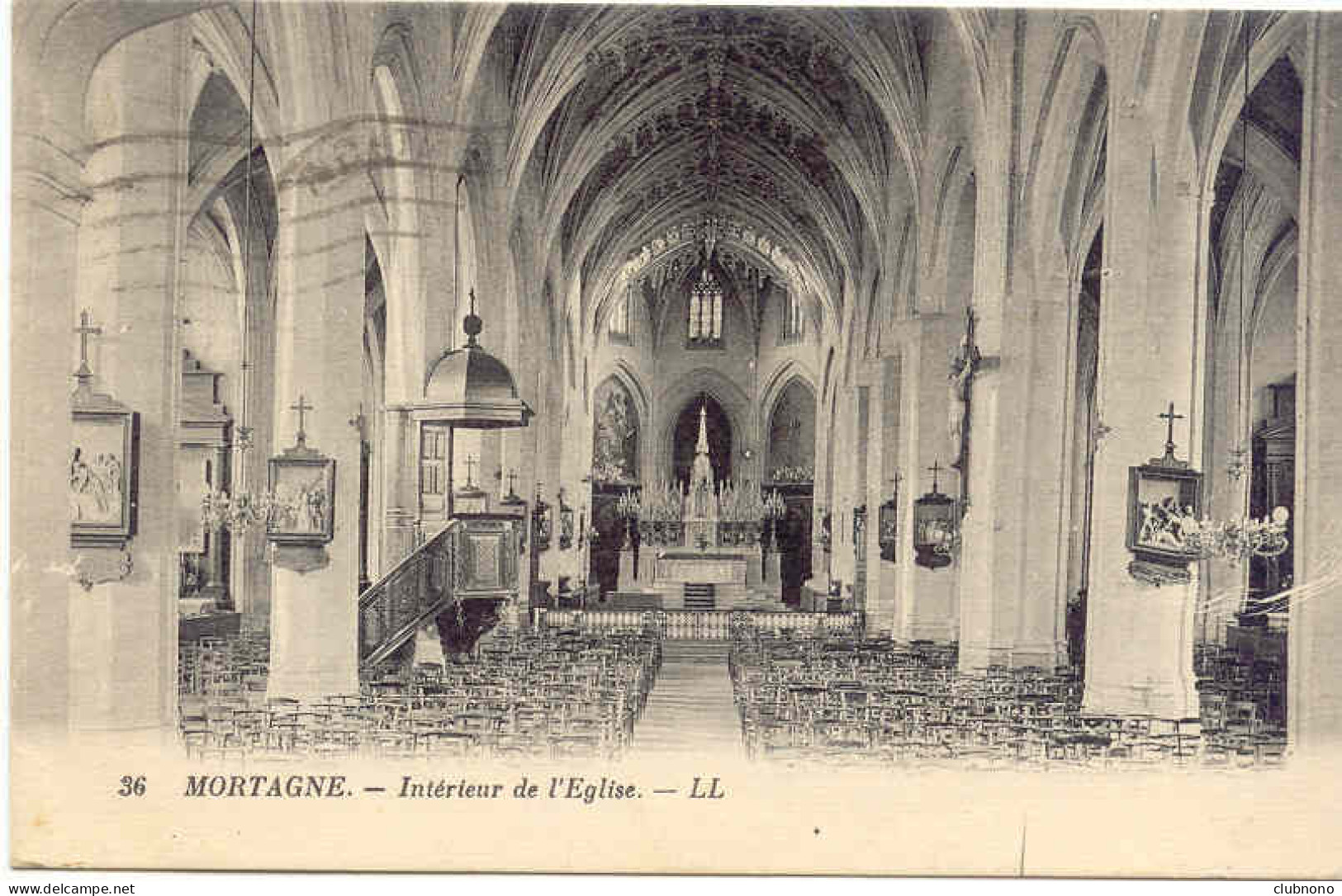 CPA - MORTAGNE - INTERIEUR DE L'EGLISE - Mortagne Au Perche