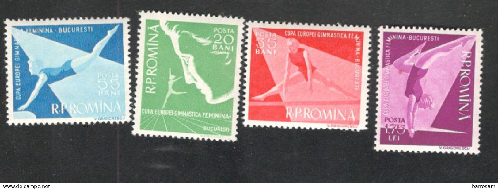 ROMANIA.....1957:Michel 1639-42mnh** SPORTS - Unused Stamps