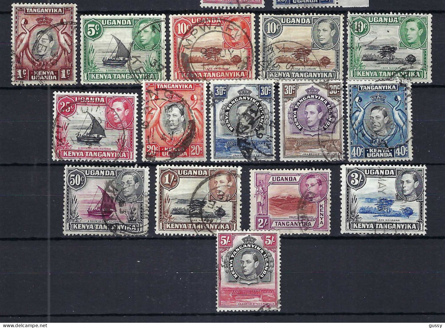 KENYA, OUGANDA & TANGANYIKA Ca.1941: Lot D'obl. - Kenya, Ouganda & Tanganyika