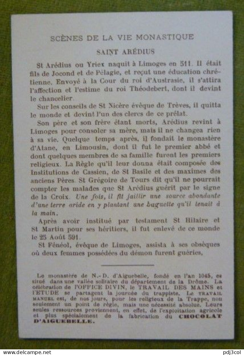 Lot De 5 Scènes De La Vie Monastique-St Junien, St Grégoire, St Maixent Et Clovis, St Maur, St Aredius - Aiguebelle