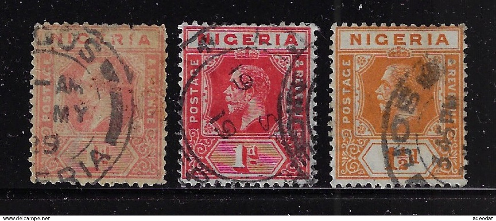 NIGERIA 1921  SCOTT #19,20 USED - Nigeria (...-1960)
