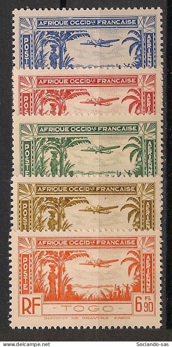 TOGO - 1940 - Poste Aérienne PA N°YT. 1 à 5 - Série Complète - Neuf Luxe** / MNH / Postfrisch - Neufs