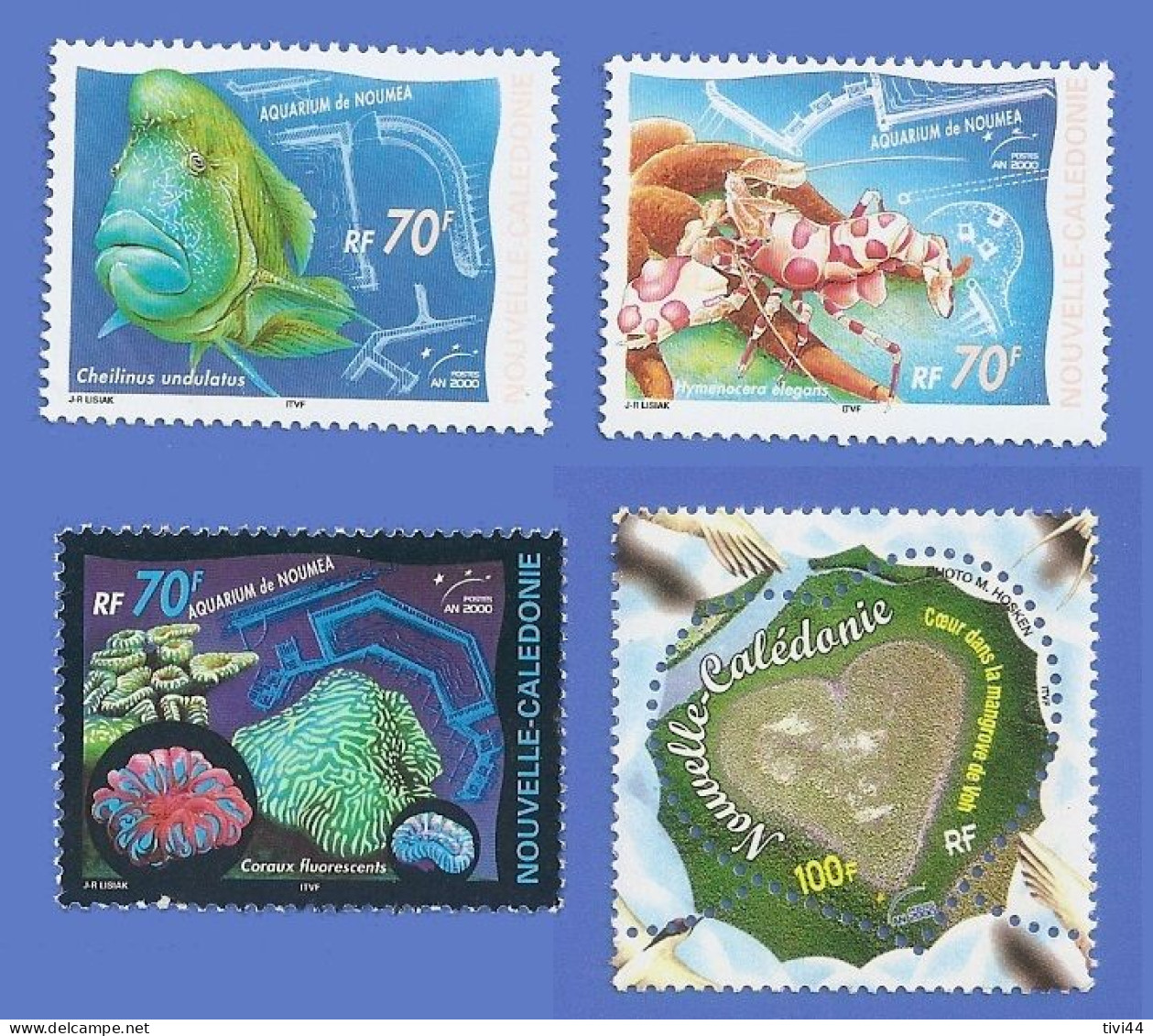 NOUVELLE CALÉDONIE 815 + 816 + 817 + 818 NEUFS ** AQUARIUM DE NOUMÉA + MANGROVE DE VOH - Unused Stamps