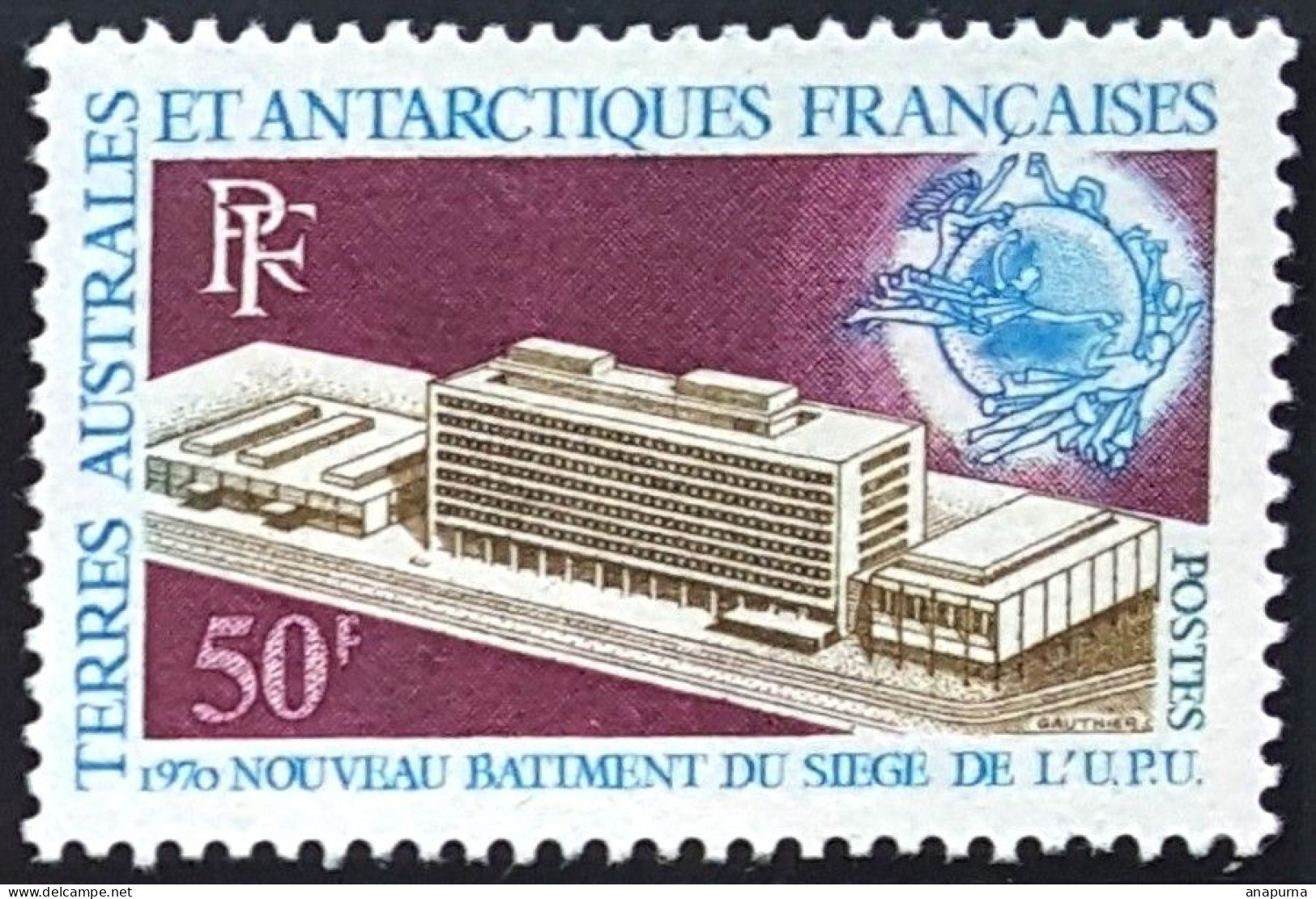 TIMBRE TAAF N° 33 Nouveau Bâtiment De L'U.P.U. , à Berne. - Unused Stamps