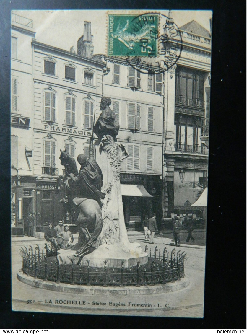 LA ROCHELLE                           STATUE D'EUGENE FROMENTIN - La Rochelle