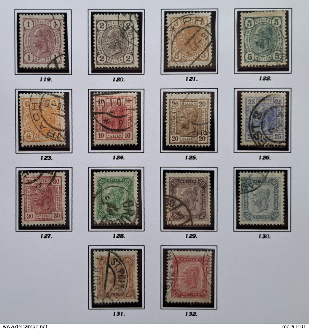 Österreich 1905, Kaiserkopf Mi 119-32 Gestempelt - Usados