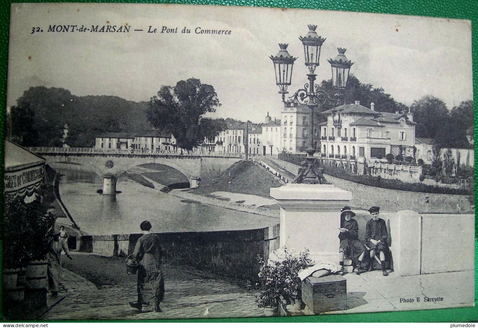 CPA  40 MONT DE MARSAN  Animée LE PONT DU COMMERCE . LANDES . EDITEUR  E. SARROTTE - Mont De Marsan