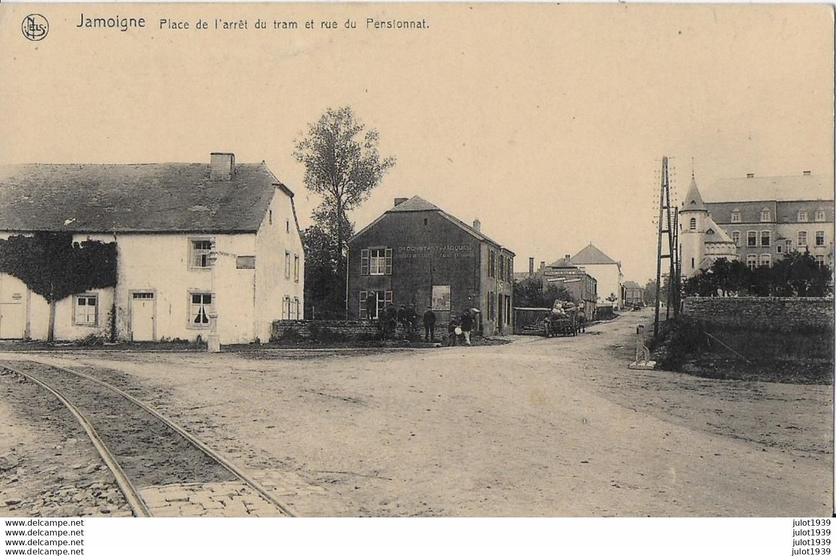 JAMOIGNE ..-- TRAM . BRASSEUR .  Place De L'arrêt Du TRAM . Vers St JOSSE ( Mr Mme BARTOLEUS ) . - Chiny