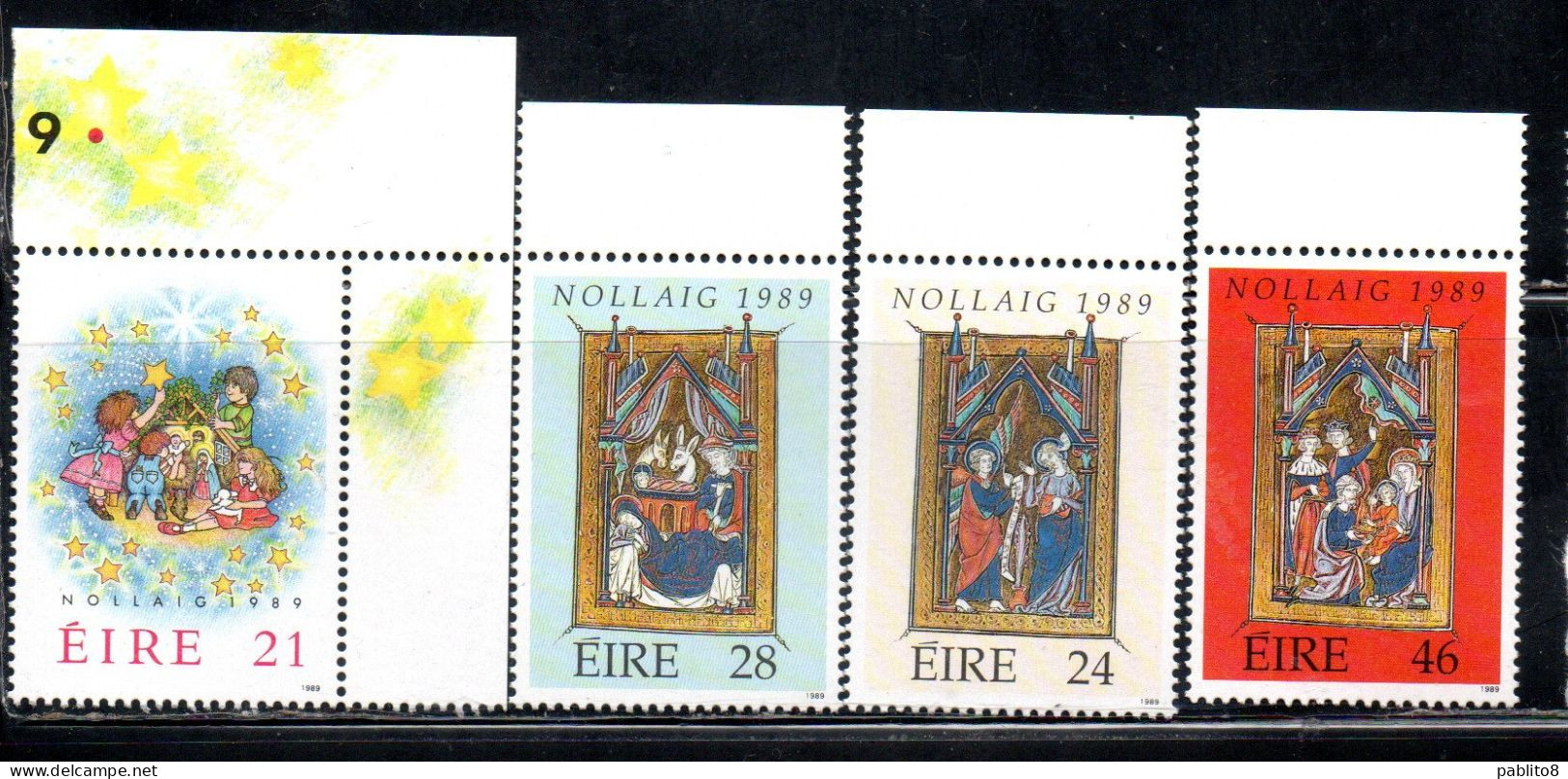 EIRE IRELAND IRLANDA 1989 CHRISTMAS ANNUNCIATION NOLLAIG NATALE NOEL WEIHNACHTEN NAVIDAD COMPLETE SET SERIE COMPLETA MNH - Nuevos