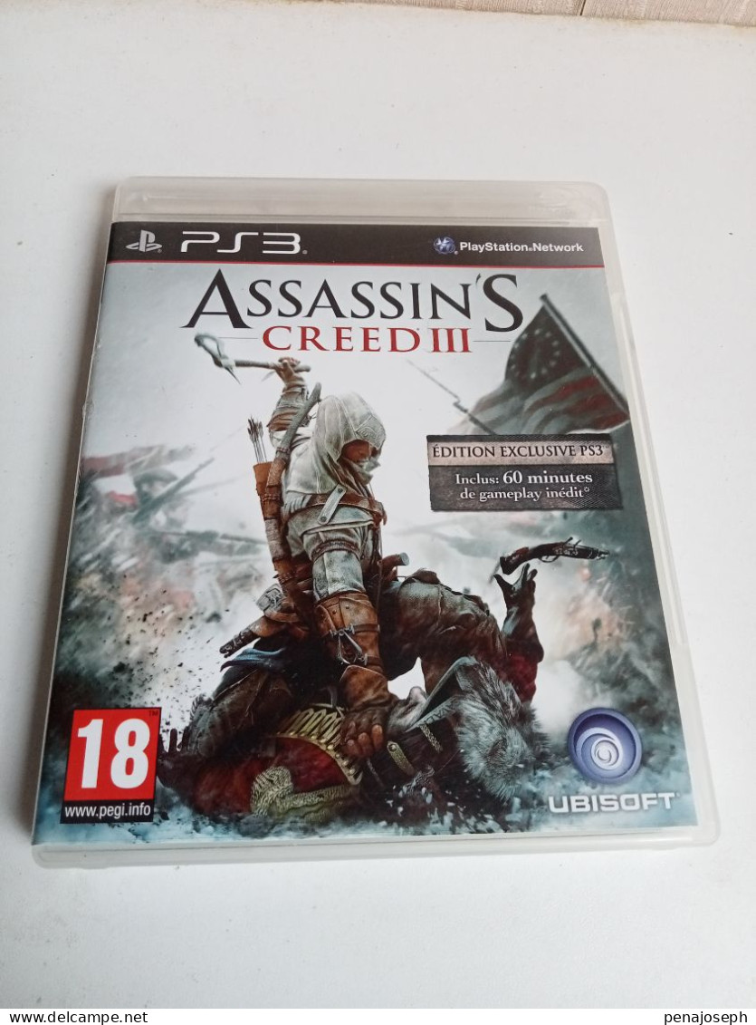 Assassin's CREED III Avec Notice Sur Ps3 Edition Exclusive Trés Bon état - Other & Unclassified