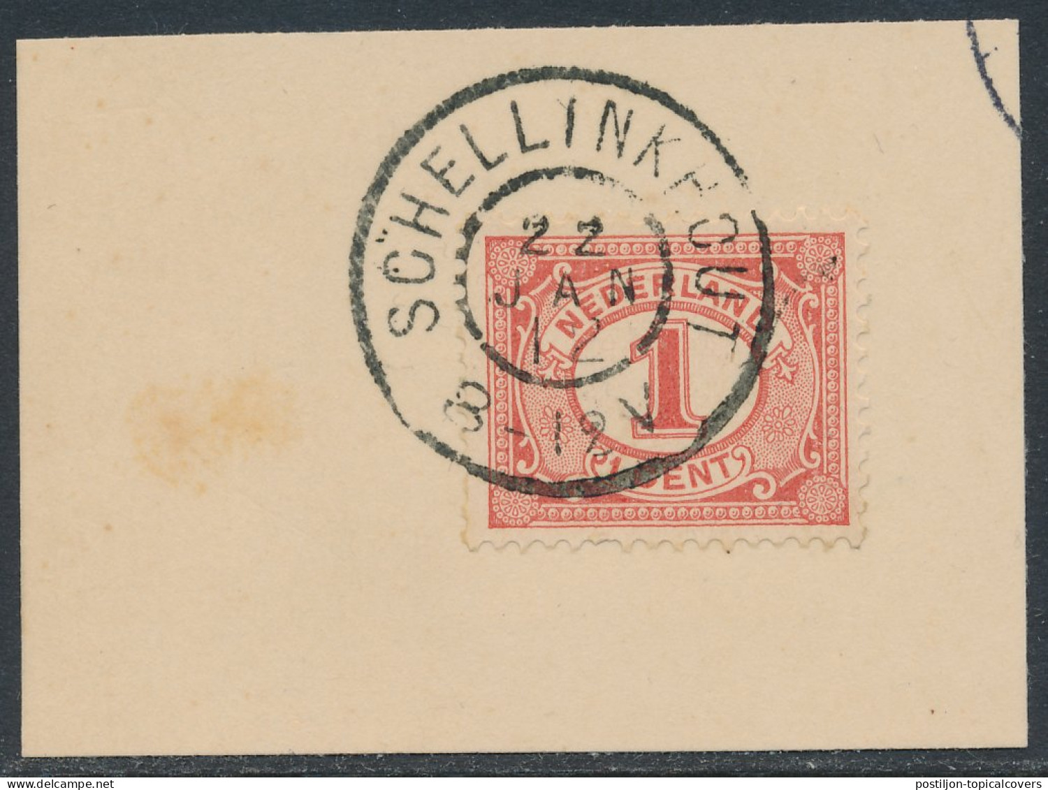 Grootrondstempel Schellinkhout 1912 - Poststempel