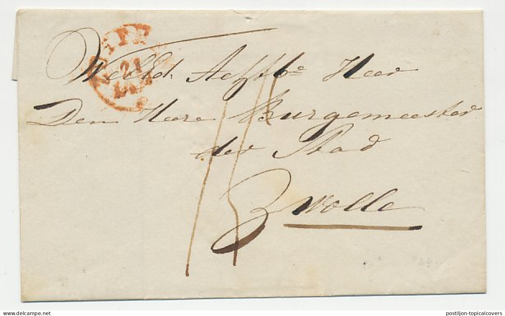 Distributiekantoor Groenlo - Zutpen - Zwolle - ...-1852 Prephilately