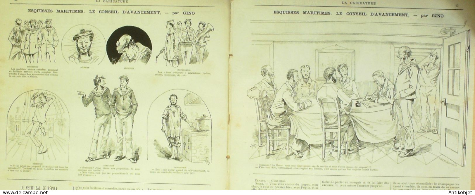 La Caricature 1883 N°163 Carnaval De Nice Robida Photographe Nomade Trock - Zeitschriften - Vor 1900