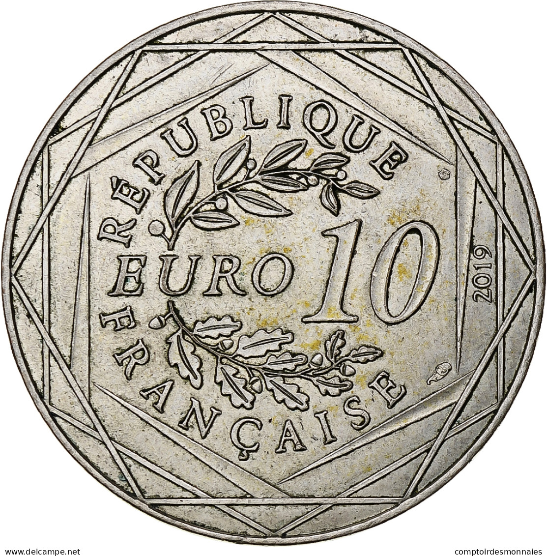 France, 10 Euro, Léonard De Vinci, 2019, Monnaie De Paris, Argent, TTB+ - Frankrijk