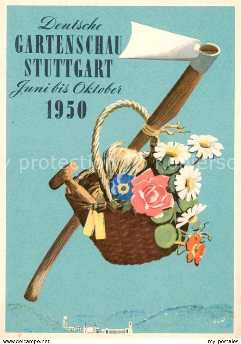 73852849 Stuttgart Deutsche Gartenschau Stuttgart 1950 Stuttgart - Stuttgart